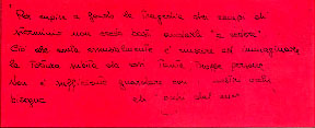 Stralcio delle lettere