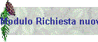 Modulo Richiesta nuovi Soci
